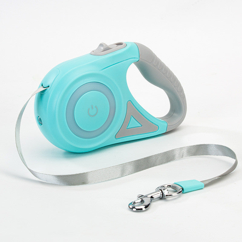 Dog Retractable Leash and Collar with Spotlight Automatic