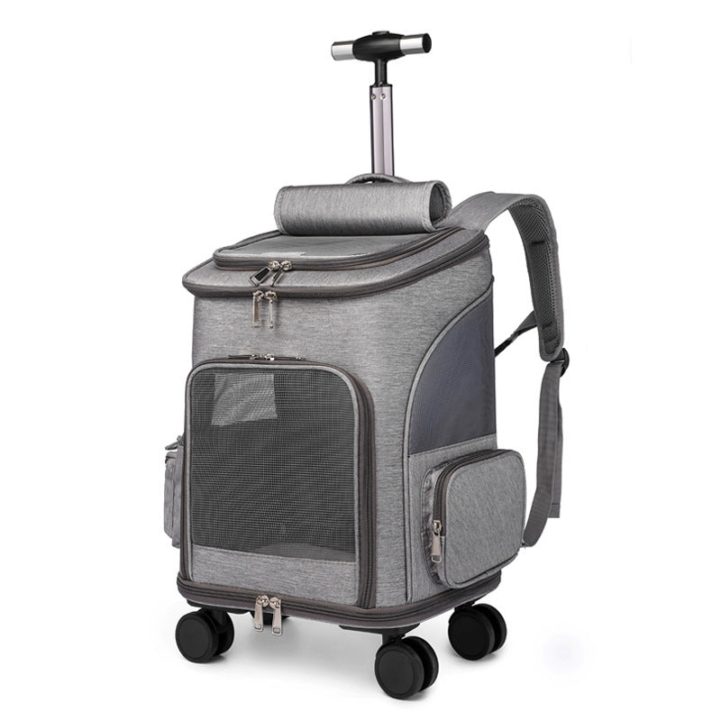 Folding Trolley Cat/Pet Traveling Backpack