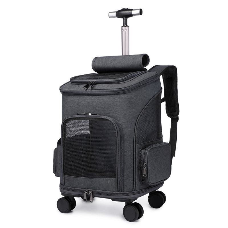 Folding Trolley Cat/Pet Traveling Backpack