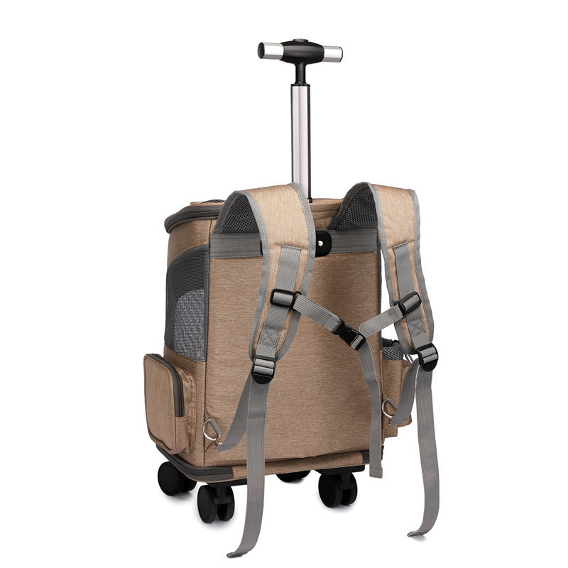 Folding Trolley Cat/Pet Traveling Backpack