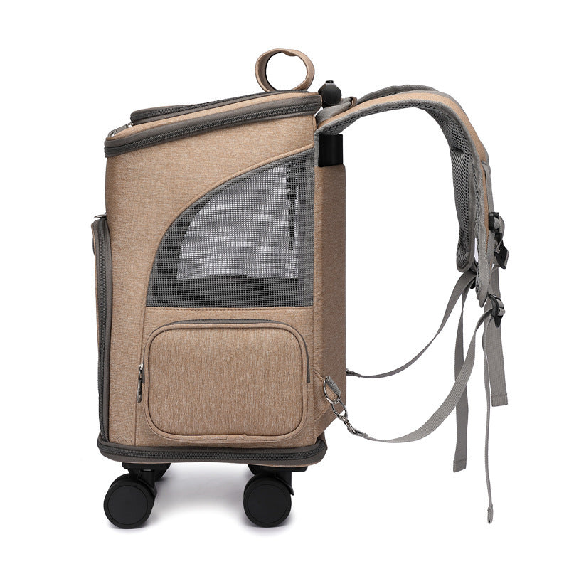 Folding Trolley Cat/Pet Traveling Backpack