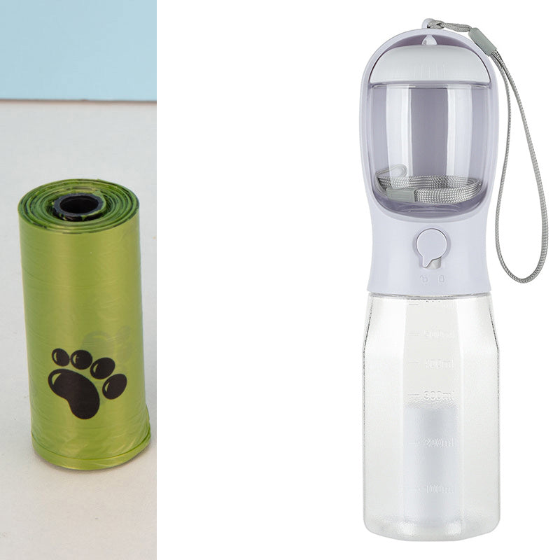 Portable Cat/Dog Water and Food Bottle 3 In 1