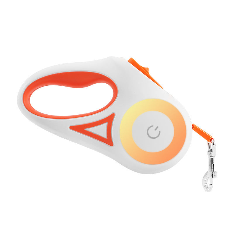 Dog Retractable Leash and Collar with Spotlight Automatic