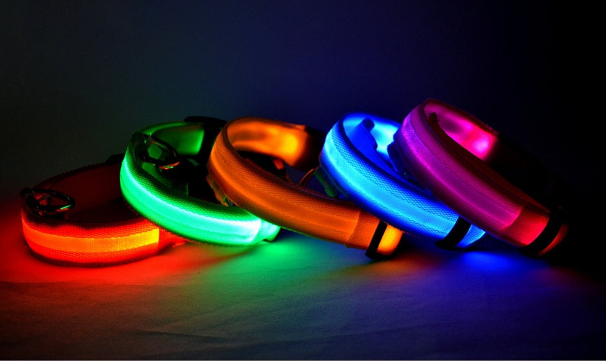 LED Dog/Cat Luminous Collar Night Safety
