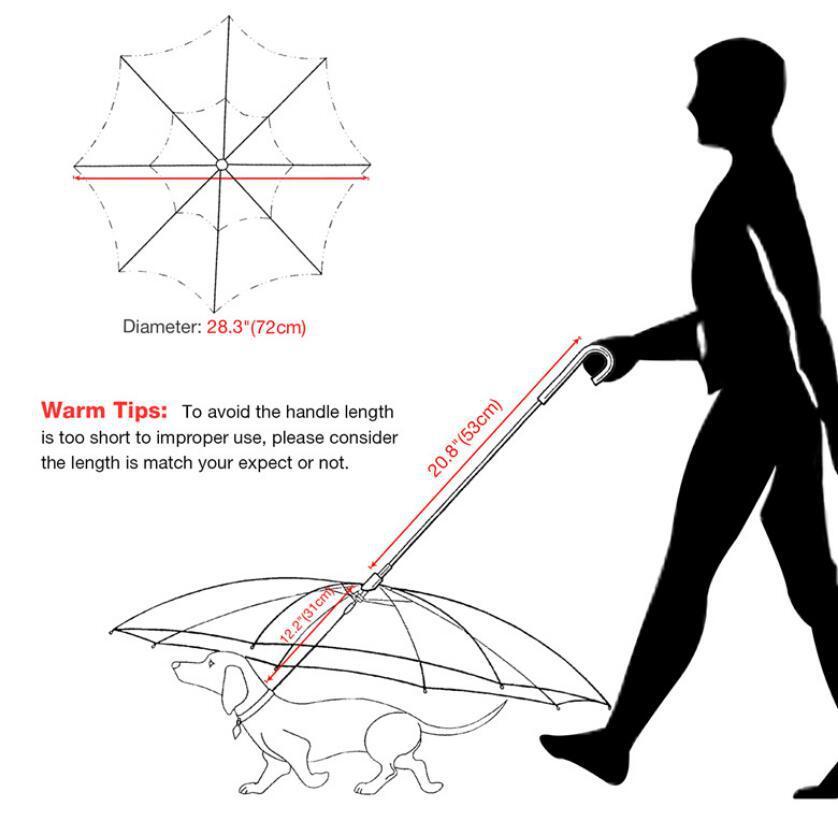 Dog's Umbrella With Traction Chain