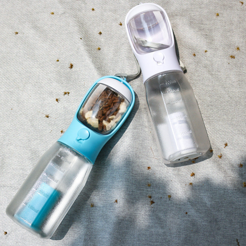 Portable Cat/Dog Water and Food Bottle 3 In 1