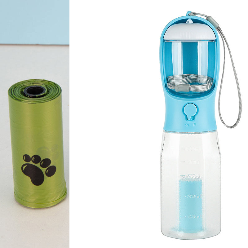 Portable Cat/Dog Water and Food Bottle 3 In 1