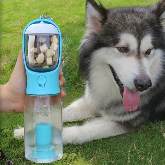 Portable Cat/Dog Water and Food Bottle 3 In 1