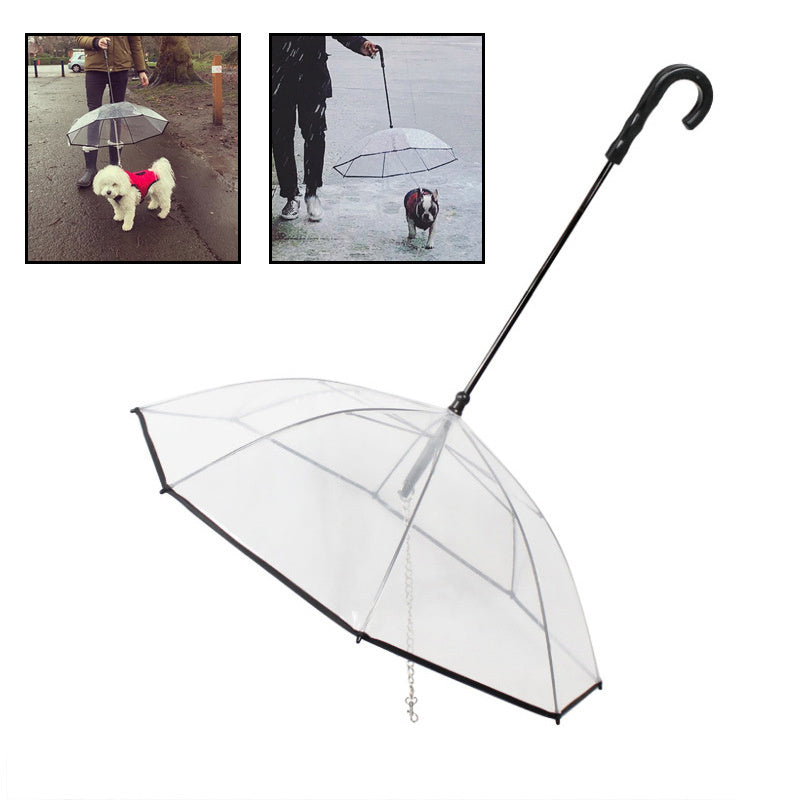 Dog's Umbrella With Traction Chain